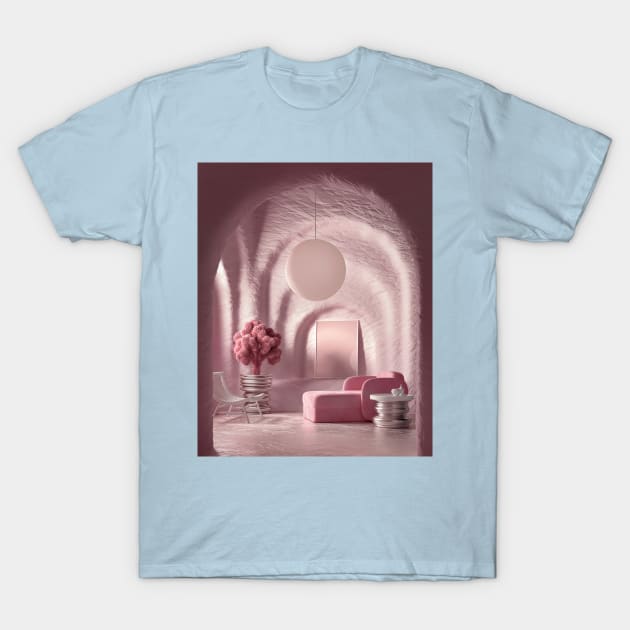 Pink Room T-Shirt by NineSidedShape